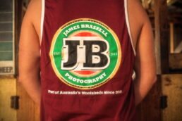 Shearer Singlet JB Label (Back) - James Braszell Photography